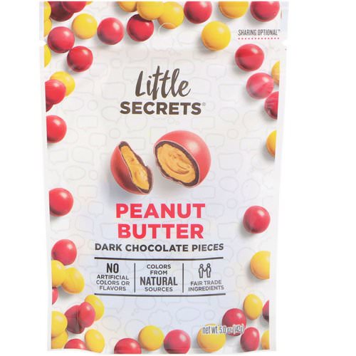 Little Secrets, Dark Chocolate Pieces, Peanut Butter, 5.0 oz (142 g) فوائد