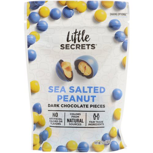 Little Secrets, Dark Chocolate Pieces, Sea Salted Peanut, 5 oz (142 g) فوائد
