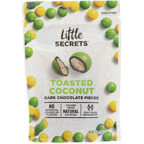 Little Secrets, Dark Chocolate Pieces, Toasted Coconut, 5 oz (142 g) فوائد