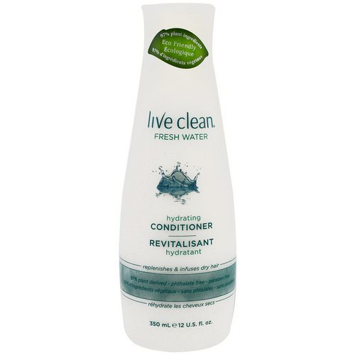 Live Clean, Hydrating Conditioner, Fresh Water, 12 fl oz (350 ml) فوائد