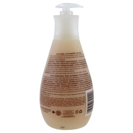 Live Clean, Hydrating Liquid Hand Soap, Argan Oil, 17 fl oz (500 ml):صاب,ن اليد, الدش
