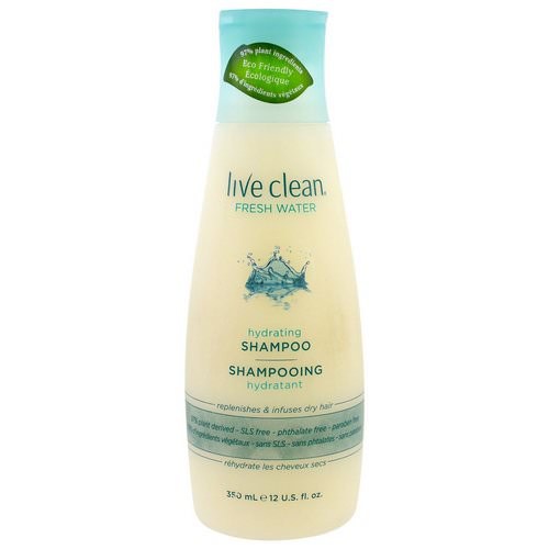 Live Clean, Hydrating Shampoo, Fresh Water, 12 fl oz (350 ml) فوائد