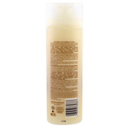 Live Clean, Moisturizing Body Wash, Coconut Milk, 17 fl oz (500 ml):جل الاستحمام, غس,ل الجسم