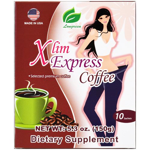 Longreen, Xlim Express Coffee, 10 Sachets, 5.3 oz (150 g) فوائد