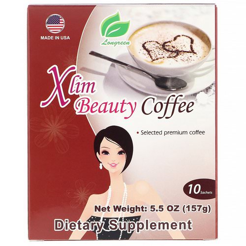 Longreen, Xlim Beauty Coffee, 10 Sachets 5.5 oz (157 g) فوائد