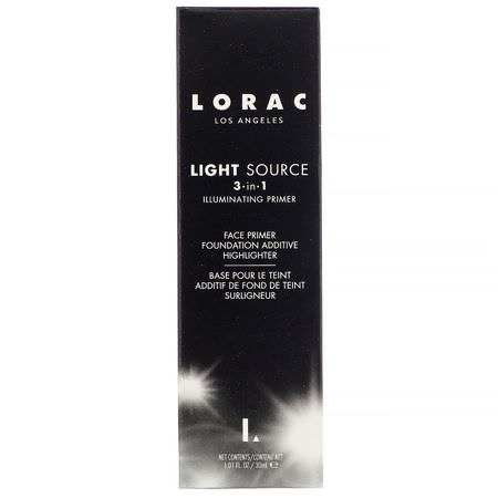 Lorac, Light Source, 3-in-1 Illuminating Primer, Dawn, 1.01 fl oz (30 ml:ماكياج التمهيدي, وجه