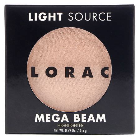 Lorac, Light Source, Mega Beam Highlighter, Gilded Lily, 0.22 oz (6.5 g):تمييز,جه