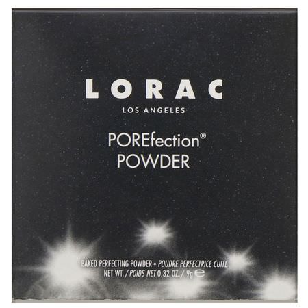 Lorac, POREfection Baked Perfecting Powder, PF1 Fair, 0.32 oz (9 g):رذاذ الإعداد, المسح,ق