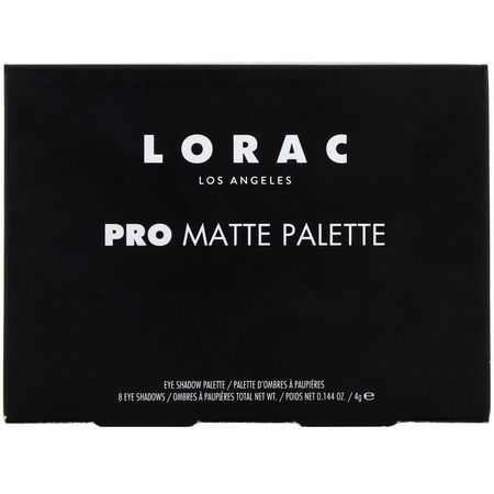 Lorac, Pro Matte Palette, Eye Shadow Pallete, 0.144 oz (4 g):ميك أب ميك أب, ظل المكياج