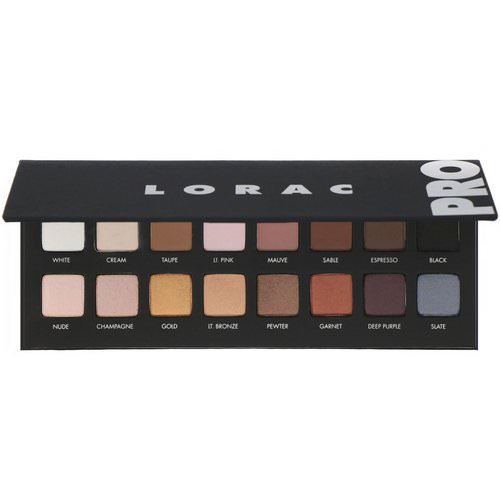 Lorac, Pro Palette with Mini Behind the Scenes Eye Primer, 0.51 oz (14.3 g) فوائد