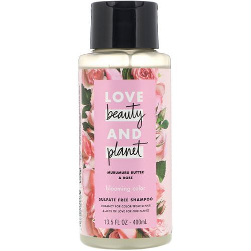 Love Beauty and Planet, Blooming Color Shampoo, Murumuru Butter & Rose, 13.5 fl oz (400 ml) فوائد
