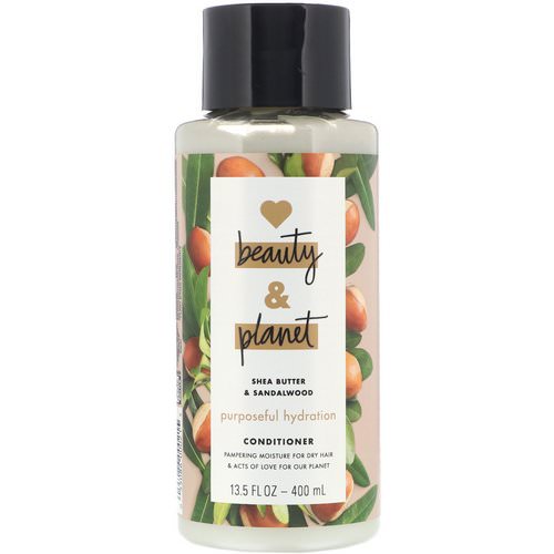 Love Beauty and Planet, Purposeful Hydration Conditioner, Shea Butter & Sandalwood, 13.5 fl oz (400 ml) فوائد