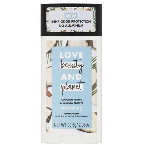Love Beauty and Planet, Refreshing Deodorant, Coconut Water & Mimosa Flower, 2.95 oz (83.5 g) فوائد