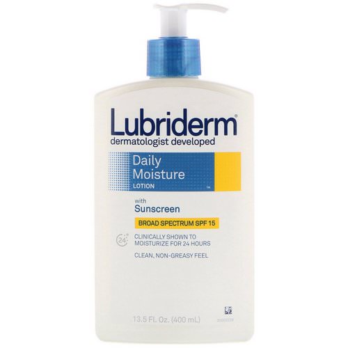 Lubriderm, Daily Moisture Lotion with Sunscreen, SPF 15, 13.5 fl oz (400 ml) فوائد