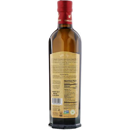 Lucini, Premium Select, Organic Extra Virgin Olive Oil, 16.9 fl oz (500 ml):زيت الزيت,ن ,الخل