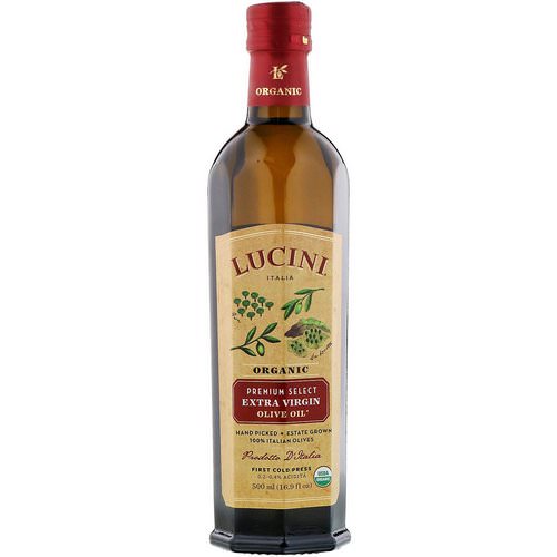 Lucini, Premium Select, Organic Extra Virgin Olive Oil, 16.9 fl oz (500 ml) فوائد