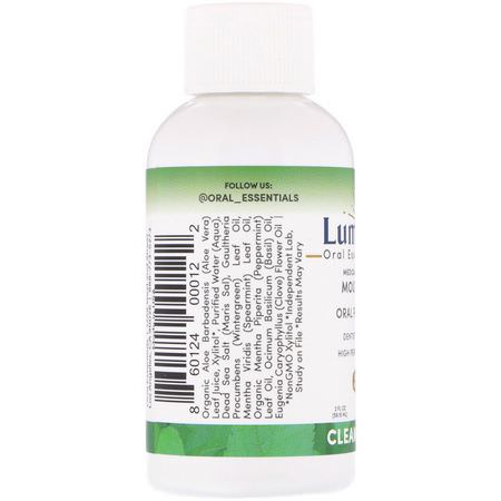 Lumineux Oral Essentials, Medically Developed Mouthwash, Oral Perfection, Clean & Fresh, 2 fl oz (59.15 ml):بخاخ, شطف