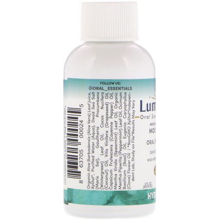 Lumineux Oral Essentials, Medically Developed Mouthwash, Oral Perfection, Hydrating, 2 fl oz (59.15 ml):رذاذ, شطف