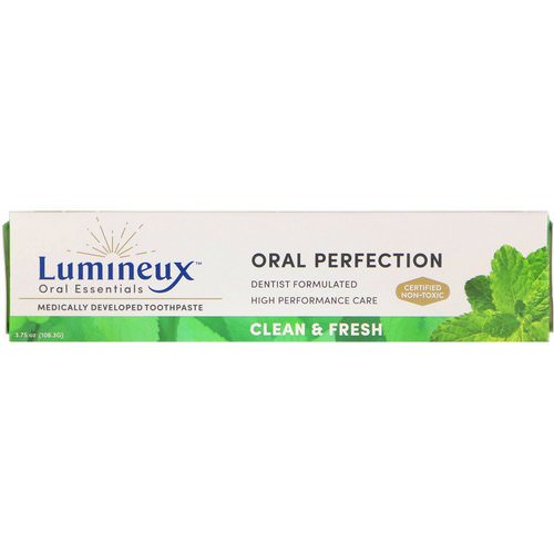 Lumineux Oral Essentials, Medically Developed Toothpaste, Clean & Fresh, 3.75 oz (106.3 g) فوائد