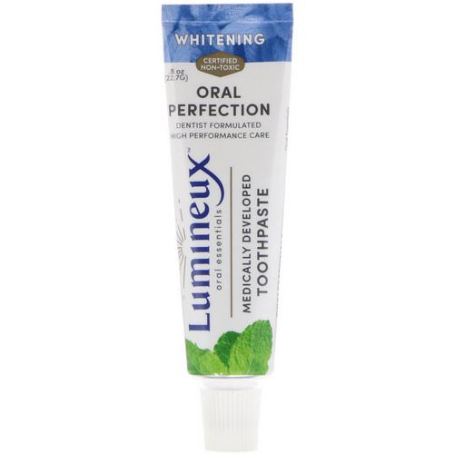 Lumineux Oral Essentials, Medically Developed Toothpaste, Whitening, .8 oz (22.7 g) فوائد