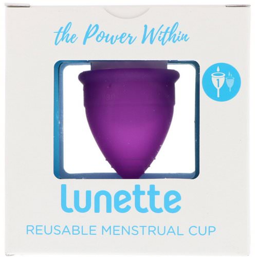 Lunette, Reusable Menstrual Cup, Model 1, For Light to Normal Flow, Violet, 1 Cup فوائد