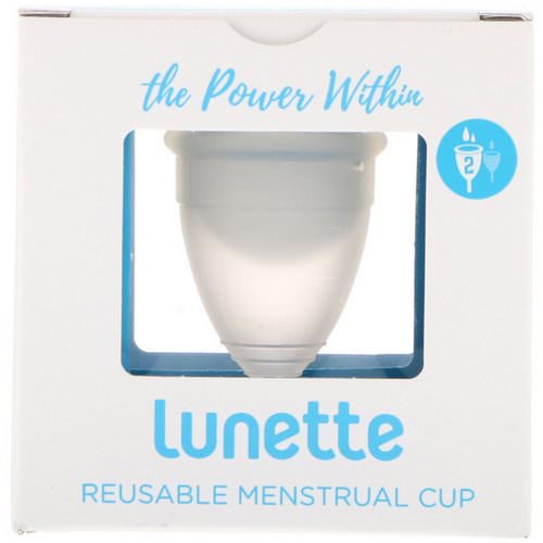Lunette, Reusable Menstrual Cup, Model 2, Clear, 1 Cup فوائد