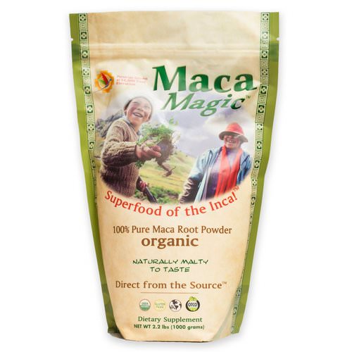 Maca Magic, Organic, 100% Pure Maca Root Powder, 2.2 lbs (1000 g) فوائد