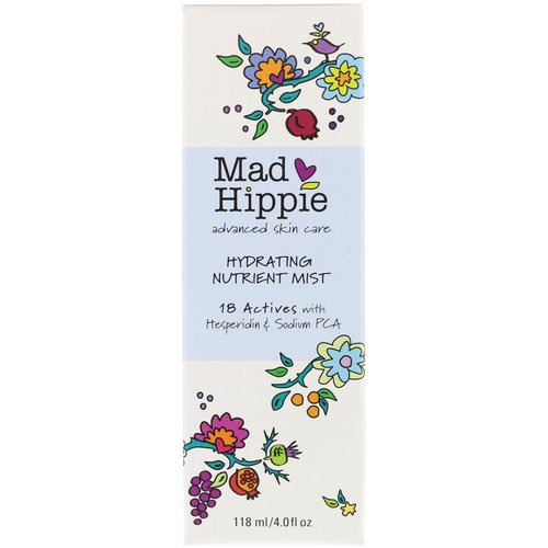 Mad Hippie Skin Care Products, Hydrating Nutrient Mist, 4.0 fl oz (118 ml) فوائد