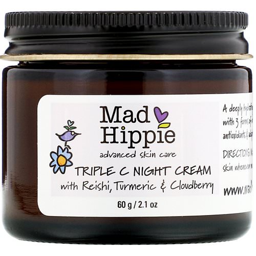 Mad Hippie Skin Care Products, Triple C Night Cream, 2.1 oz (60 g) فوائد