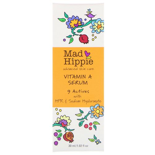 Mad Hippie Skin Care Products, Vitamin A Serum, 1.02 fl oz (30 ml) فوائد