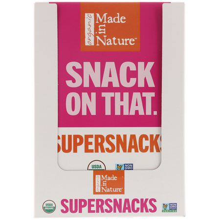 Made in Nature, Organic Dried Mangoes, Sweet & Tangy Supersnacks, 10 Pack, 1 oz (28 g) Each:الخضر,ات الخفيفة, المانج,