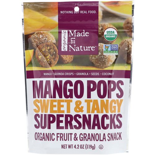 Made in Nature, Organic Mango Pops, Sweet & Tangy Supersnacks, 4.2 oz (119 g) فوائد