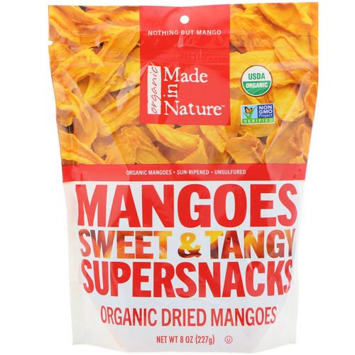 Made in Nature, Organic Dried Mangoes, Sweet & Tangy Supersnacks, 8 oz (227 g) فوائد