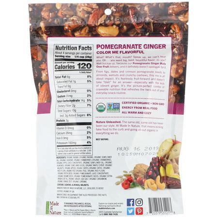 Made in Nature, Organic Nuts Over Fruit, Pomegranate Ginger Supersnacks, 4 oz (113 g):Ginger Foods, عشب البحر