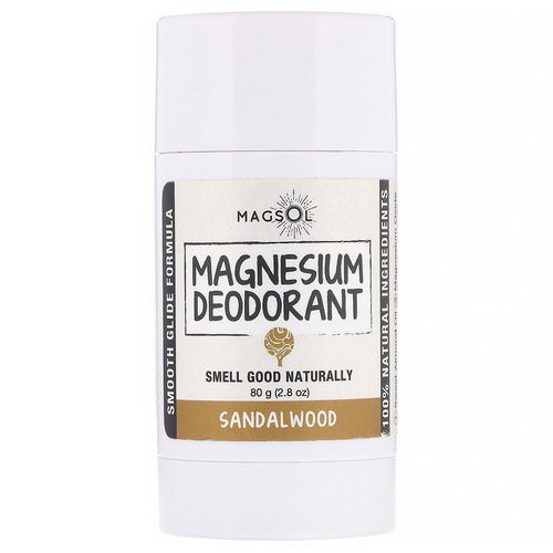 Magsol, Magnesium Deodorant, Sandalwood, 2.8 oz (80 g) فوائد
