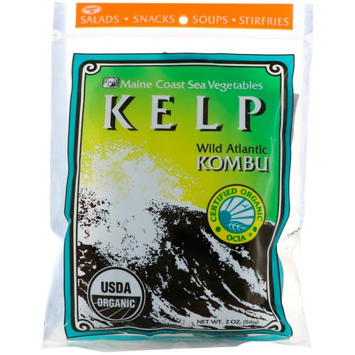 Maine Coast Sea Vegetables, Kelp, Wild Atlantic Kombu, 2 oz (56 g) فوائد