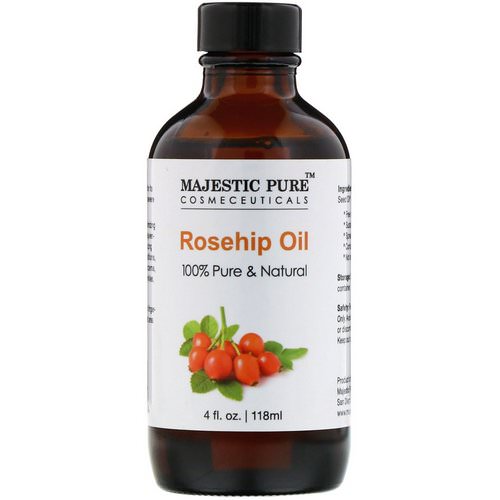 Majestic Pure, 100% Pure & Natural, Rosehip Oil, 4 fl oz (118 ml) فوائد