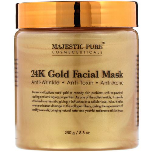 Majestic Pure, 24K Gold Facial Mask, 8.8 oz (250 g) فوائد