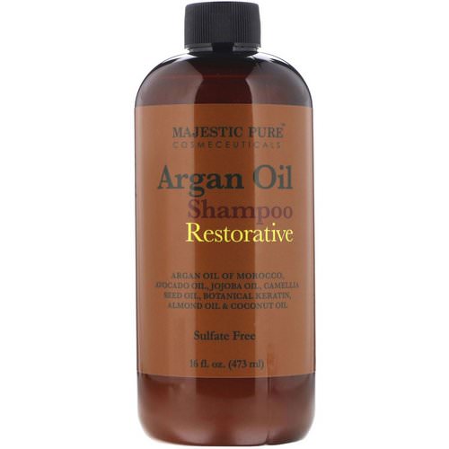 Majestic Pure, Argan Oil Shampoo, Restorative, 16 fl oz (473 ml) فوائد