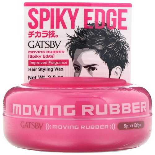 Mandom, Gatsby, Moving Rubber Hair Styling Wax, Spiky Edge, 2.8 oz فوائد