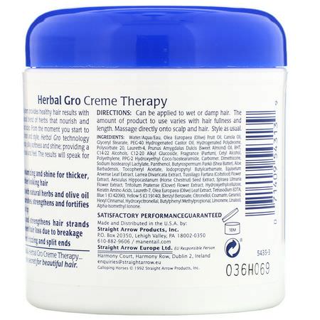 Mane 'n Tail, Herbal Gro, Leave-In Creme Therapy, 5.5 oz (156 g):بلسم, العناية بالشعر