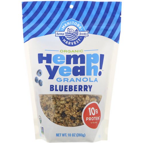Manitoba Harvest, Hemp Yeah! Organic Granola, Blueberry, 10 oz (283 g) فوائد