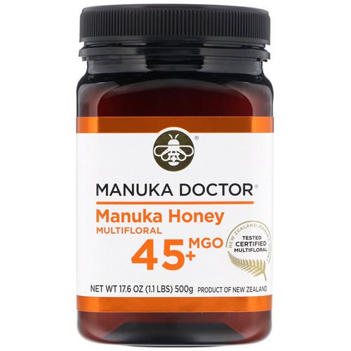 Manuka Doctor, Manuka Honey Multifloral, MGO 45+, 1.1 lbs (500 g) فوائد