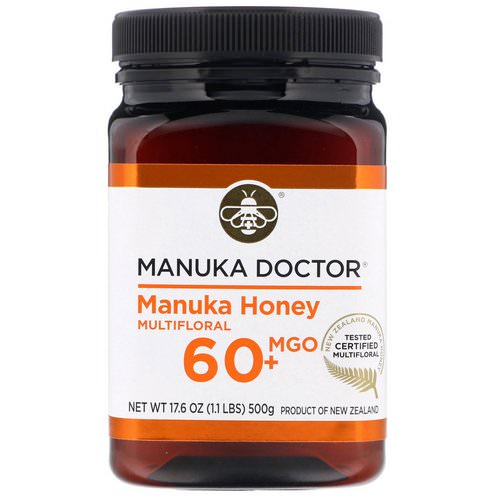 Manuka Doctor, Manuka Honey Multifloral, MGO 60+, 1.1 lbs (500 g) فوائد