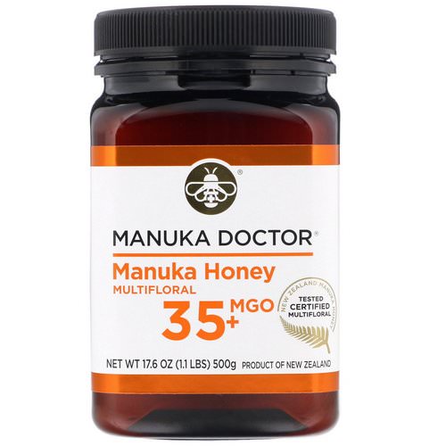Manuka Doctor, Manuka Honey Multifloral, MGO 35+, 1.1 lbs (500 g) فوائد