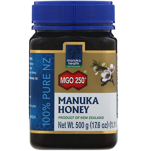 Manuka Health, Manuka Honey, MGO 250+, 1.1 lb (500 g) فوائد