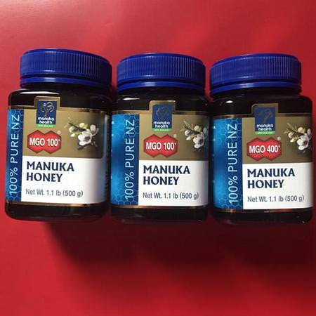 Manuka Health, Manuka Honey, MGO 400+, 1.1 lb (500 g)