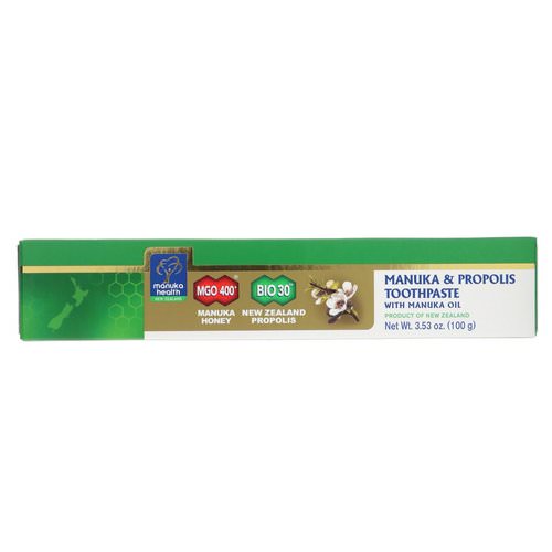 Manuka Health, Manuka & Propolis Toothpaste With Manuka Oil, 3.53 oz (100 g) فوائد