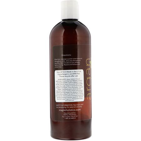 Maple Holistics, Argan, Special Formula Shampoo, 16 oz (473 ml):شامب, العناية بالشعر