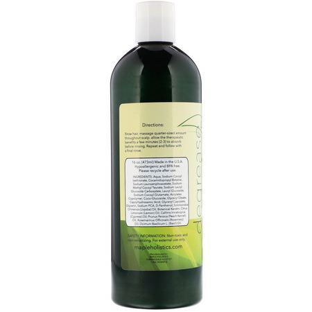 Maple Holistics, Degrease, Moisture Control Shampoo, 16 oz (473 ml):شامب, العناية بالشعر